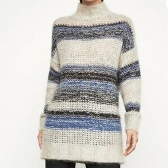 BCBGMaxAzria Cerulean Striped Mohair Tunic - Picture 3 of 16